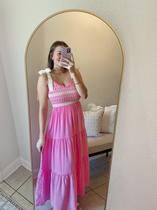 Pretty in Pink Maxi Dress