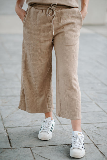 Ruffled Cap Sleeve Top & Pants Set