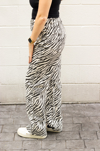 Zebra Print Jeans